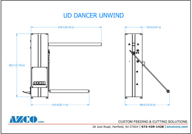 UD Dancer Unwind Product Drawing